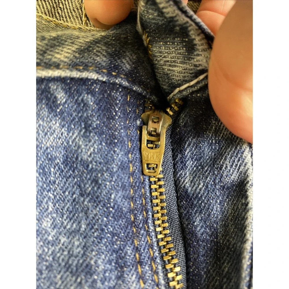 VTG Wrangler Jeans Men 42x30 Blue Denim Loose Relaxed Fit Cotton Cowboy Western
